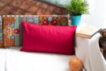 Funda de Cojín 30 x 50 cm, Algodón con Vivo Decorativo, Tejido Resistente y Elegante