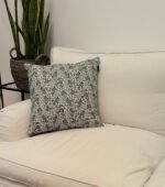 Funda de Cojín 45 x 45 cm 100% Algodón Estampado Floral, 2 Colores Disponibles