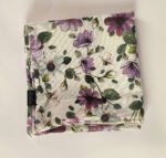 Funda de Cojín en Dos Medidas 100% Algodón Estampado Flores Tono violeta