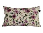 Funda de Cojín en Dos Medidas 100% Algodón Estampado Flores Tono violeta