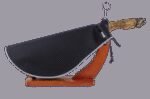 Cubre Jamón Color Negro con Vivo de Rayas