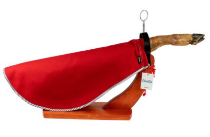 Cubre Jamón Color Rojo con Vivo de Rayas