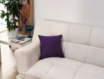 Funda de Cojín 45 x 45 cm, Tejido de Loneta Color Liso, Disponible en 17 Colores