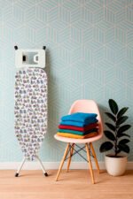 Funda para Tabla de Planchar 49x126 cm Ajustable, Estampado Bicicletas con 2 capas