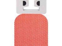 Funda para Tabla de Planchar 49x126 cm Ajustable, Estampado Colmena Rojo con 2 capas