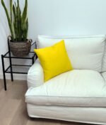 Funda de cojín 35 x 35 cm color liso, tejido resistente – 19 colores disponibles