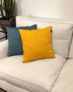 Funda de cojín 40 x 40 cm color liso, tejido resistente – 19 colores disponibles